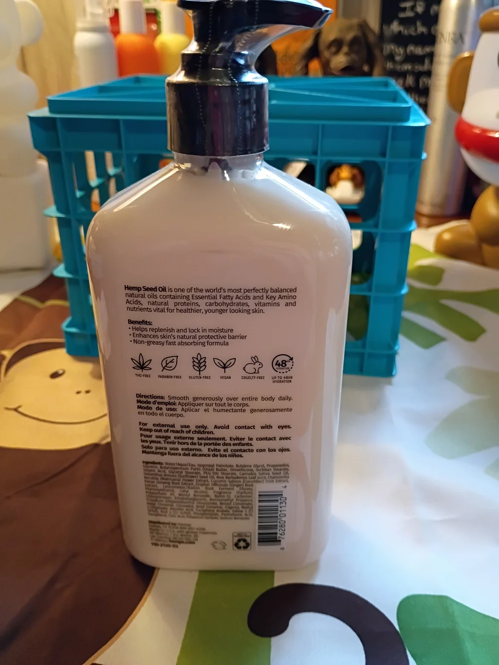 Hempz Original Herbal Body Moisturizer in white bottle with green logo